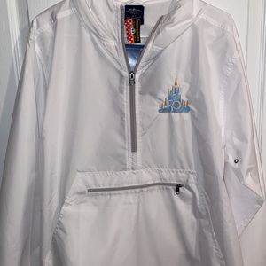 Mouse marketplace Disney 50th anniversary rain jacket Cinderella castle